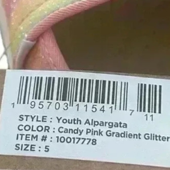 Kids Rainbow Glitter Shoes Size 5 New With Tags - Picture 4 of 10